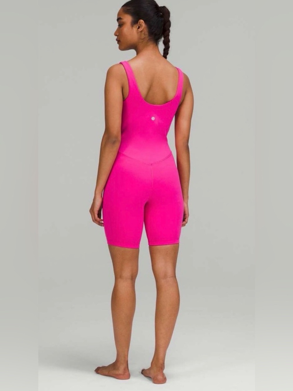 lululemon athletica Bright Pink Sleeveless Romper Jumpsuit